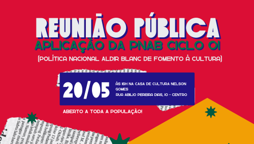 Prefeitura realiza reunião pública sobre a Política Nacional Aldir Blanc de Fomento à Cultura – Ciclo 01